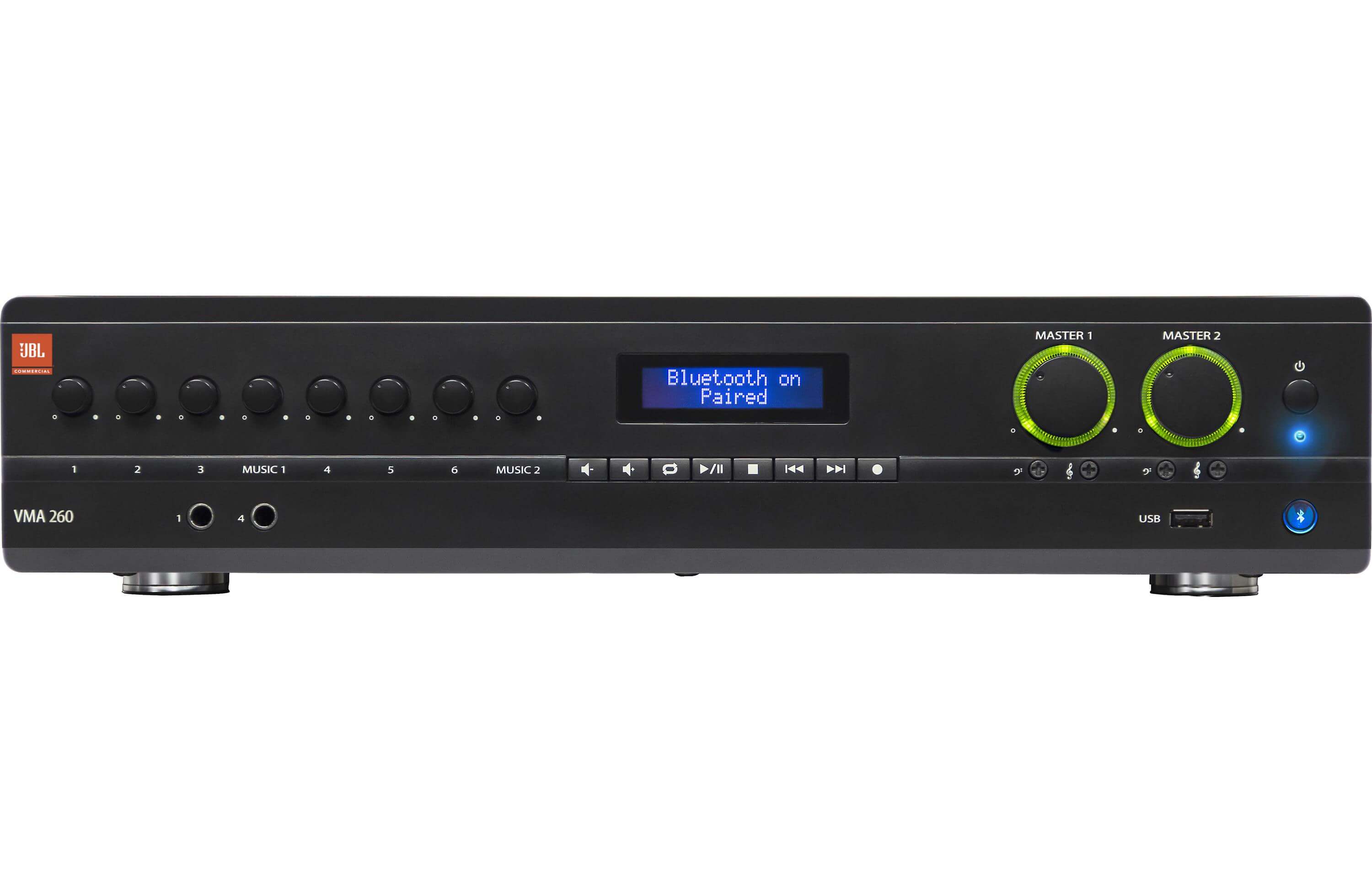 JBL VMA 260/2120 Amplificador de baja impedancia 8 entradas con 2 salidas